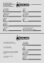 Preview for 111 page of Garland GAS 409 XE V20 Instruction Manual