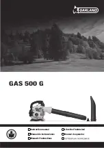 Garland GAS 500 G Instruction Manual preview