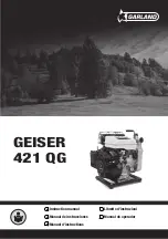 Preview for 1 page of Garland GEISER 421 QG Instruction Manual