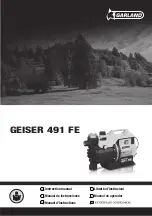 Preview for 1 page of Garland GEISER 491 FE Instruction Manual
