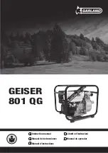 Garland GEISER 801 QG Instruction Manual preview