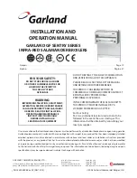 Garland GF Sentry Series Installation And Operation Manual предпросмотр