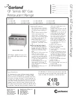 Preview for 1 page of Garland GF60-10RR Instruction Manual