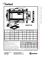 Предварительный просмотр 3 страницы Garland GI-MO/DU 7000-650 Information Sheet