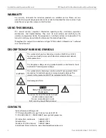 Предварительный просмотр 2 страницы Garland GI-MO/DU 7000 Installation And Operation Manual