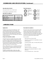 Preview for 8 page of Garland GIU 2.5 Installation And Operation Manual