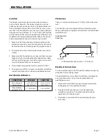 Предварительный просмотр 9 страницы Garland GIU 2.5 Installation And Operation Manual