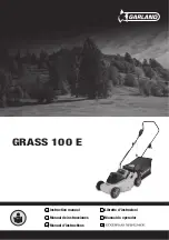 Предварительный просмотр 1 страницы Garland GRASS 100 E Instruction Manual