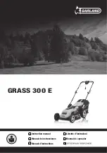 Preview for 1 page of Garland GRASS 300 E-V20 Instruction Manual
