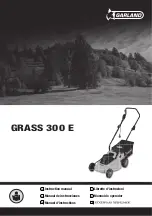 Preview for 1 page of Garland GRASS 300 E Instruction Manual