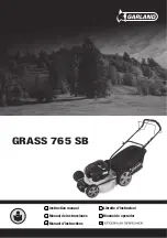 Preview for 1 page of Garland GRASS 765 SB Instruction Manual