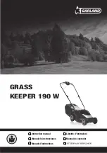 Garland GRASS KEEPER 190 W Instruction Manual preview