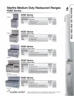 Preview for 2 page of Garland H280 Series Specifications