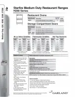 Preview for 3 page of Garland H280 Series Specifications