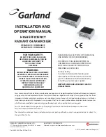 Preview for 1 page of Garland HEEGM24CE Installation And Operation Manual