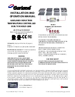 Garland HOIN800 Installation And Operation Manual preview