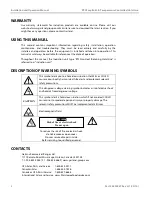 Предварительный просмотр 2 страницы Garland HOIN800 Installation And Operation Manual