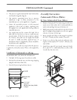 Предварительный просмотр 9 страницы Garland IR36-280L Installation & Operating Manual