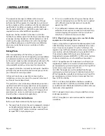 Предварительный просмотр 6 страницы Garland M/MST35 Installation, Operation And Maintenance Manual