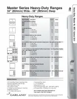 Preview for 4 page of Garland M42R Specification