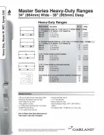 Preview for 5 page of Garland M42R Specification