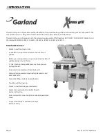 Preview for 2 page of Garland MASTER SERIES XG24CE GB/IE Installation & Operation Manual