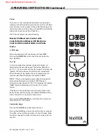 Preview for 11 page of Garland Master Series Installation, Operation And Maintenance Manual