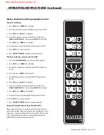 Preview for 14 page of Garland Master Series Installation, Operation And Maintenance Manual