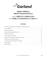 Preview for 3 page of Garland MCO-E-25-C Parts List