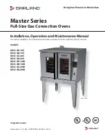 Garland MCO-GS-10S Installation, Operation And Maintenance Manual preview