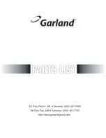 Garland MCO GS/GD-10 MU Parts List preview