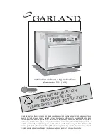 Garland Mealstream 501 Installation And Operating Instructions Manual preview