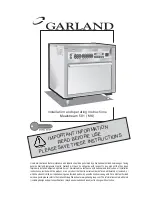 Предварительный просмотр 1 страницы Garland Mealstream 501 Installation And Operating Instructions Manual