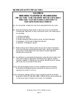 Preview for 3 page of Garland Mealstream CTM3 Service Manual