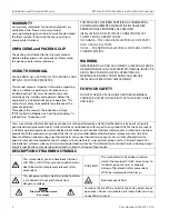 Предварительный просмотр 2 страницы Garland MO DU 7000-360 Installation, Operation And Maintenance Manual