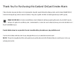 Preview for 2 page of Garland OnGard OG4000LDCS-WB User Manual