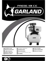 Garland PRESS 191 CE Instruction Manual preview