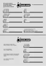 Preview for 123 page of Garland ROLL&COMB 602 QG Instruction Manual