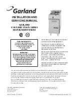 Garland S18-F series Installation And Servicing Manual preview