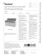 Preview for 1 page of Garland S284 Specifications