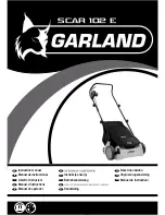 Garland scar 102 e Instruction Manual preview