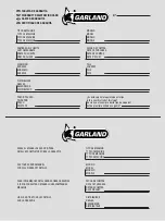 Предварительный просмотр 111 страницы Garland SCAR 112 E Instruction Manual