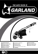 Preview for 1 page of Garland SCAR 501 E Instruction Manual