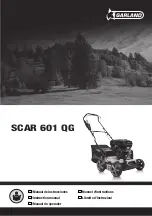 Preview for 1 page of Garland SCAR 601 QG Instruction Manual