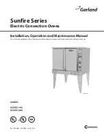 Preview for 1 page of Garland SCO-ES-10S Installation, Operation And Maintenance Manual