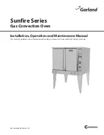 Garland SCO-GS-10S Installation, Operation And Maintenance Manual preview
