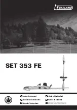 Garland SET 353 FE Instruction Manual preview