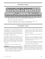 Preview for 5 page of Garland SRW286A Installation & Operating Instructions Manual