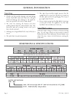 Preview for 4 page of Garland STARFIRE SENTRY STW286 Installation & Servicing Instructions Manual