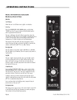 Preview for 8 page of Garland THE MASTER Installation And Operation Manual